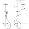 Купити VERNIS SHAPE душева система Showerpipe 240 з термостатом, 1jet,  чорний матовий HANSGROHE 26427670 , 26427670 / 88355 , в категории Душова система з термостатом , от бренда HANSGROHE  Інтернет-магазин сантехніки ✓ Кращі ціни на ринку ✓ Величезний в