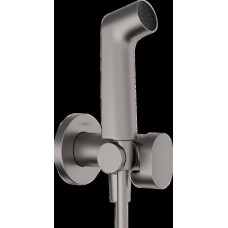 HANSGROHE S гигиенический душ, с шлангом 1,25 м и держателем, цвет шлифованный черный хром HANSGROHE 29232340