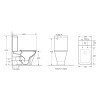 Купить RAMIRO Rimless компакт 60,5*34*80,5см напольный, гориз. выпуск, нижний подвод, бачок 3/4,5л, сиденье Slim с медленным закрыванием VOLLE 1388.002007 , 1388.002007 / 92618 , в категории Унитазы-компакты напольные , от бренда VOLLE  Интернет-магазин с