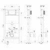 Купити VOLLE MASTER SENSOR комплект інсталяції для унітазу 4в1 (інсталяція, кріплення, прокладка, клавіша LARGO EVO SENSOR blanco) VOLLE 2220.010305 , 2220.010305 / 93021 , в категории Інсталяції для унітазу , от бренда VOLLE  Інтернет-магазин сантехніки 