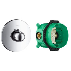 Ecostat Термостат для душа+IBOX universal скрытая часть для смесителя HANSGROHE 15710000+01800180