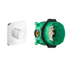 PURAVIDA Термостат для ванни СМ+IBOX universal скрыта частина для змішувача HANSGROHE 15770400+01800180