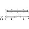 Купить RAINDRAIN COMPACT установочный комплект для плоской установки под плитку 800мм HANSGROHE 56167000 , 56167000 / 93488 , в категории Душевые трапы , от бренда HANSGROHE  Интернет-магазин сантехники ✓ Лучшие цены на рынке ✓ Огромный выбор ✓ Гарантия ✓