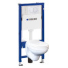 Купить Набор: DUOFIX PRO 20 монтажный элемент для подвесного унитаза, с бачком для скрытого монтажа Delta 12см, подвесной унитаз Idol с сиденьем, смывная кнопка Delta01, белый GEBERIT 118.315.11.1 , 118.315.11.1 / 93724 , в категории Инсталляции для унита