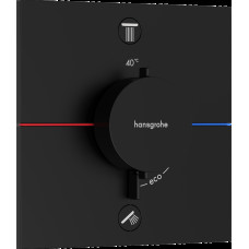 SHOWERSELECT COMFORT E термостат для 2 потребителей, скрытый монтаж, цвет черный матовый HANSGROHE 15572670
