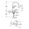 Купить EUROSMART смеситель для кухни однорычажный, цвет черный матовый GROHE 332022433 , 332022433 / 95888 , в категории Смесители для кухни , от бренда GROHE  Интернет-магазин сантехники ✓ Лучшие цены на рынке ✓ Огромный выбор ✓ Гарантия ✓ Заходите!