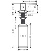 Купить HANSGROHE A41 диспенсер для мила/лосьйону, колір шліфований чорний хром HANSGROHE 40438340 , 40438340 / 96254 , в категории Дозаторы для жидкого мыла , от бренда HANSGROHE  Интернет-магазин сантехники ✓ Лучшие цены на рынке ✓ Огромный выбор ✓ Гаран