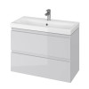 Купити СЕТ меблевий B07 MODUO SLIM 80 сірий (тумба + умивальник) CERSANIT , UN509-045 /  , в категории Меблі , от бренда Cersanit  Інтернет-магазин сантехніки ✓ Кращі ціни на ринку ✓ Величезний вибір ✓ Гарантія ✓ Заходьте!