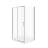 Купити Душова кабіна BASIC 100х80х185 з розсувними дверми, прозоре скло CERSANIT , S158-006 /  , в категории Душові кабіни , от бренда Cersanit  Інтернет-магазин сантехніки ✓ Кращі ціни на ринку ✓ Величезний вибір ✓ Гарантія ✓ Заходьте!