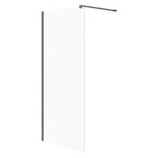 Душова кабіна Walk-in MILLE 90х200 прозоре скло, профіль чорний CERSANIT