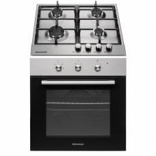 Комплект Духова шафа електрична GEO 61-0200 Inox + Варильна поверхня газова GGH 61-104 Inox