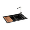 Купити Кухонна станція GRANADO Optimal Estella Black shine , 24528 / GRND-24528 , в категории Кухонні мийки з каменю , от бренда GRANADO  Інтернет-магазин сантехніки ✓ Кращі ціни на ринку ✓ Величезний вибір ✓ Гарантія ✓ Заходьте!