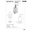 Купити 135009042 VIA Дозатор рідкого мила, скло, 250мм Bemeta Чехія , 135009042 / 2674 , в категории Аксесуари для ванної кімнати , от бренда BEMETA  Інтернет-магазин сантехніки ✓ Кращі ціни на ринку ✓ Величезний вибір ✓ Гарантія ✓ Заходьте!