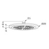 Купити Верхній душ DN 15 Freshline (6751105-00), Kludi , 6751105-00 / 3787 , в категории Душові набори , от бренда Kludi  Інтернет-магазин сантехніки ✓ Кращі ціни на ринку ✓ Величезний вибір ✓ Гарантія ✓ Заходьте!