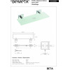 Купить Поличка скляна Beta (132122042), Bemeta , 132122042 / 19559 , в категории Аксессуары для ванной комнаты , от бренда BEMETA  Интернет-магазин сантехники ✓ Лучшие цены на рынке ✓ Огромный выбор ✓ Гарантия ✓ Заходите!