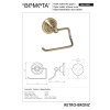 Купити Тримач туалетного паперу, бронза 144112027 RETRO Bemeta Чехія , 144112027 / 3951 , в категории Аксесуари для ванної кімнати , от бренда BEMETA  Інтернет-магазин сантехніки ✓ Кращі ціни на ринку ✓ Величезний вибір ✓ Гарантія ✓ Заходьте!