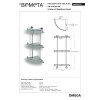 Купить поличка скляна кутова потрійна 104202152 OMEGA Bemeta Чехія , 104202152 / 4228 , в категории Аксессуары для ванной комнаты , от бренда BEMETA  Интернет-магазин сантехники ✓ Лучшие цены на рынке ✓ Огромный выбор ✓ Гарантия ✓ Заходите!
