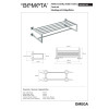 Купить Поличка для рушників Omega (104205102), Bemeta , 104205102 / 19655 , в категории Аксессуары для ванной комнаты , от бренда BEMETA  Интернет-магазин сантехники ✓ Лучшие цены на рынке ✓ Огромный выбор ✓ Гарантия ✓ Заходите!