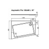 Купити Душовий піддон лівий ASYMETRIC PRO 120×90 L 10°, RAVAK , XA25G70101L / 14710 , в категории Душові піддони , от бренда RAVAK  Інтернет-магазин сантехніки ✓ Кращі ціни на ринку ✓ Величезний вибір ✓ Гарантія ✓ Заходьте!