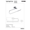 Купити Тримач для рушників Omega (146403152), Bemeta , 146403152 / 4750 , в категории Аксесуари для ванної кімнати , от бренда BEMETA  Інтернет-магазин сантехніки ✓ Кращі ціни на ринку ✓ Величезний вибір ✓ Гарантія ✓ Заходьте!