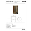 Купить Відро для сміття, бронза 104315023 Retro Bemeta Чехія , 104315023 / 4767 , в категории Аксессуары для ванной комнаты , от бренда BEMETA  Интернет-магазин сантехники ✓ Лучшие цены на рынке ✓ Огромный выбор ✓ Гарантия ✓ Заходите!