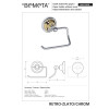 Купити Тримач для туалетного паперу Retro (144212028), Bemeta , 144212028 / 4777 , в категории Аксесуари для ванної кімнати , от бренда BEMETA  Інтернет-магазин сантехніки ✓ Кращі ціни на ринку ✓ Величезний вибір ✓ Гарантія ✓ Заходьте!