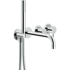 WEBK110/91TCR Смеситель для ванны с душевым комплектом встроенный хром без внутренней части (WESK100/1TCR+AV00158/36CR) Nobili ИТАЛИЯ