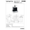 Купити 145409012 Gamma: Настінний дозатор рідкого мила, чорний Bemeta Чехія , 145409012 / 19699 , в категории Аксесуари для ванної кімнати , от бренда BEMETA  Інтернет-магазин сантехніки ✓ Кращі ціни на ринку ✓ Величезний вибір ✓ Гарантія ✓ Заходьте!