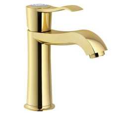 SI98118/1GDP Смеситель для раковины Royal Gold PVD с донным клапаном золото Nobili