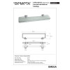Купить Поличка скляна Beta (132102212), Bemeta , 132102212 / 25603 , в категории Аксессуары для ванной комнаты , от бренда BEMETA  Интернет-магазин сантехники ✓ Лучшие цены на рынке ✓ Огромный выбор ✓ Гарантия ✓ Заходите!