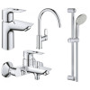 Купить Набор смесителей 4 в 1 BauLoop New (UA123225K0), Grohe , UA123225K0 / 25708 , в категории Смесители , от бренда GROHE  Интернет-магазин сантехники ✓ Лучшие цены на рынке ✓ Огромный выбор ✓ Гарантия ✓ Заходите!