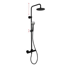 Система душа Wellness Черный матовый (F4285-R259NS) Фима