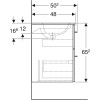 Купить SELNOVA Square комплект: умивальник вбудований Slim Rim, з тумбою 78,8*50,2см, з 2-ма ящиками, колір білий глянець GEBERIT 501.240.00.1 , 501.240.00.1 / 79993 , в категории Комплекты шкаф и умывальник , от бренда GEBERIT  Интернет-магазин сантехник