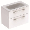 Купить SELNOVA Square комплект: умивальник вбудований Slim Rim, з тумбою 78,8*50,2см, з 2-ма ящиками, колір білий глянець GEBERIT 501.240.00.1 , 501.240.00.1 / 79993 , в категории Комплекты шкаф и умывальник , от бренда GEBERIT  Интернет-магазин сантехник