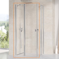 Душові двері двоелементні CHROME CRV2-80 Transparent, (1QV40C00Z1) RAVAK