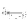 Купити Rainshower Душевий кронштейн настінний GROHE 27488000 , 27488000 / 41246 , в категории Кронштейни, тримачі, підключення , от бренда GROHE  Інтернет-магазин сантехніки ✓ Кращі ціни на ринку ✓ Величезний вибір ✓ Гарантія ✓ Заходьте!