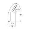 Купить Лейка для ручного душа New Tempesta 100 (27852001), Grohe , 27852001 / 5875 , в категории Душевые наборы , от бренда GROHE  Интернет-магазин сантехники ✓ Лучшие цены на рынке ✓ Огромный выбор ✓ Гарантия ✓ Заходите!