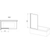 Купити Шторка для ванни нерухома одноелементна NVS1-80 Transparent White 7O840100Z1 RAVAK , 7O840100Z1 / 35174 , в категории Ванни , от бренда RAVAK  Інтернет-магазин сантехніки ✓ Кращі ціни на ринку ✓ Величезний вибір ✓ Гарантія ✓ Заходьте!