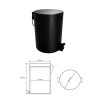 Купить Відро для сміття 5L 104315010 DARK Soft Close Bemeta Чехія , 104315010 / 6895 , в категории Аксессуары для ванной комнаты , от бренда BEMETA  Интернет-магазин сантехники ✓ Лучшие цены на рынке ✓ Огромный выбор ✓ Гарантия ✓ Заходите!