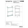 Купити 104202132 OMEGA:поличка скляна потрійна з бортиком Bemeta Чехія , 104202132 / 7035 , в категории Аксесуари для ванної кімнати , от бренда BEMETA  Інтернет-магазин сантехніки ✓ Кращі ціни на ринку ✓ Величезний вибір ✓ Гарантія ✓ Заходьте!