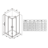 Купити Душова кабіна (половина) BLSRV2K-80 Transparent Black RAVAK , X1XM40300Z1 / 35094 , в категории Душові піддони , от бренда RAVAK  Інтернет-магазин сантехніки ✓ Кращі ціни на ринку ✓ Величезний вибір ✓ Гарантія ✓ Заходьте!