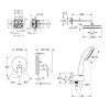 Купить Смеситель Eurosmart Cosmopolitan UA26415SC4 Grohe , UA26415SC4 / 33811 , в категории Душевые наборы , от бренда GROHE  Интернет-магазин сантехники ✓ Лучшие цены на рынке ✓ Огромный выбор ✓ Гарантия ✓ Заходите!