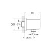 Купити Euphoria Cube Підключення для душового шланга GROHE 27704000 , 27704000 / 35337 , в категории Кронштейни, тримачі, підключення , от бренда GROHE  Інтернет-магазин сантехніки ✓ Кращі ціни на ринку ✓ Величезний вибір ✓ Гарантія ✓ Заходьте!