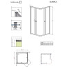 Купити Душова кабіна квадратна Classic C 90×90×185, (30050-01-01) RADAWAY , 30050-01-01 / 15180 , в категории Душові піддони , от бренда Radaway  Інтернет-магазин сантехніки ✓ Кращі ціни на ринку ✓ Величезний вибір ✓ Гарантія ✓ Заходьте!