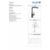 Купити Змішувач для кухні DN 15 L-ine S 408033975 чорний Kludi , 408033975 / 32733 , в категории Змішувачі , от бренда Kludi  Інтернет-магазин сантехніки ✓ Кращі ціни на ринку ✓ Величезний вибір ✓ Гарантія ✓ Заходьте!
