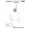 Купити Тримач туалетного паперу 144212038 Retro 2 : вертикальн. Золото-хром Bemeta Чехія , 144212038 / 9347 , в категории Аксесуари для ванної кімнати , от бренда BEMETA  Інтернет-магазин сантехніки ✓ Кращі ціни на ринку ✓ Величезний вибір ✓ Гарантія ✓ За
