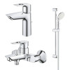 Купить Набор смесителей для ванны 3 в 1 BauLoop New UA123215M0 Grohe , UA123215M0 / 33458 , в категории Смесители , от бренда GROHE  Интернет-магазин сантехники ✓ Лучшие цены на рынке ✓ Огромный выбор ✓ Гарантия ✓ Заходите!