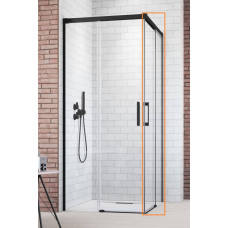 Душова кабіна (половина) Idea Black KDD 80 права, RADAWAY