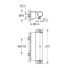 Купити Grohtherm 2000 NEW Термостат для душу з поличкою GROHE 34469001 , 34469001 / 37179 , в категории Змішувачі для душу , от бренда GROHE  Інтернет-магазин сантехніки ✓ Кращі ціни на ринку ✓ Величезний вибір ✓ Гарантія ✓ Заходьте!