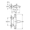 Купити Grohtherm 800 Змішувач для ванни з термостатом 1/2 , настінний монтаж GROHE 34567000 , 34567000 / 47189 , в категории Змішувачі для ванної , от бренда GROHE  Інтернет-магазин сантехніки ✓ Кращі ціни на ринку ✓ Величезний вибір ✓ Гарантія ✓ Заходьте